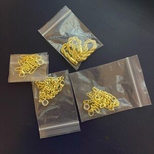 Gold stacking bracelet